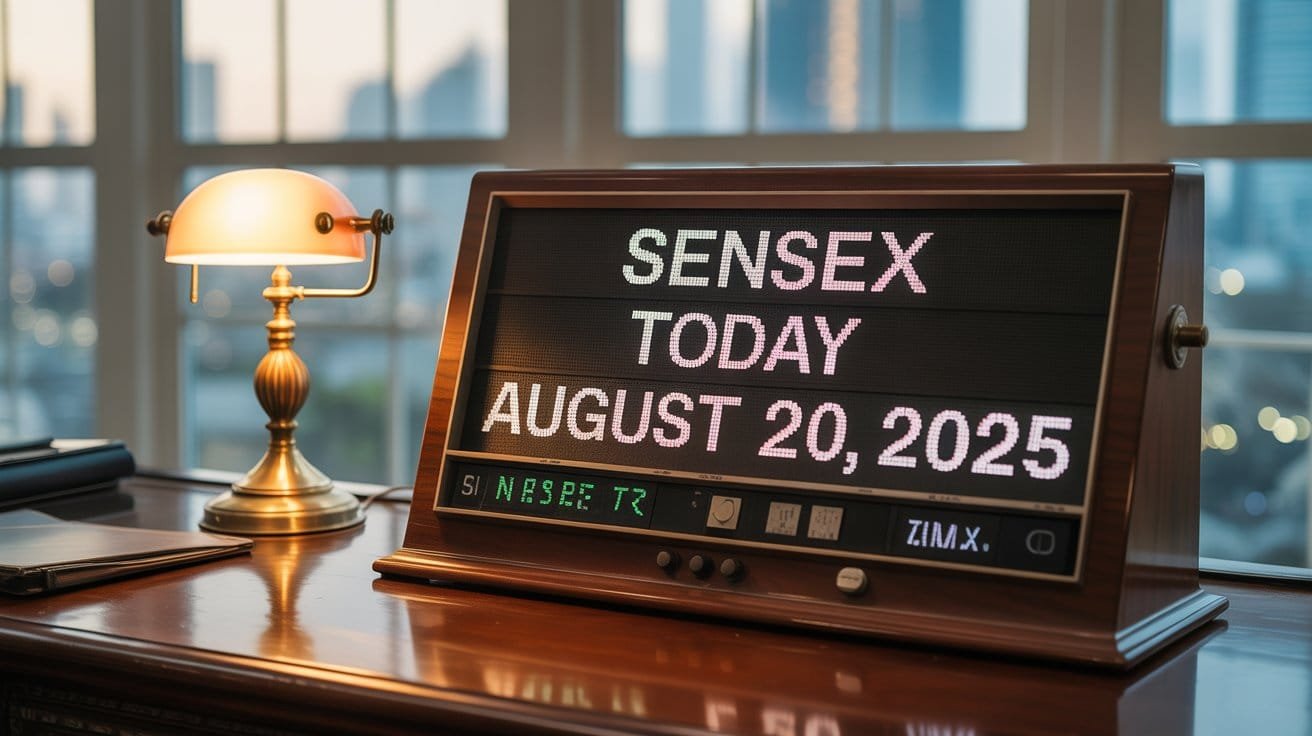 Sensex Today August 20, 2025: Nifty Opens Slightly Lower Amid Global Weakness | Indian Stock Market Update 1 Sensex Today August 20, 2025