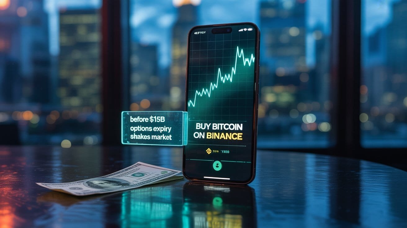 Buy Bitcoin on Binance Before $15B Options Expiry Shakes Market 1 Why Traders Rush to Buy Bitcoin on Binance