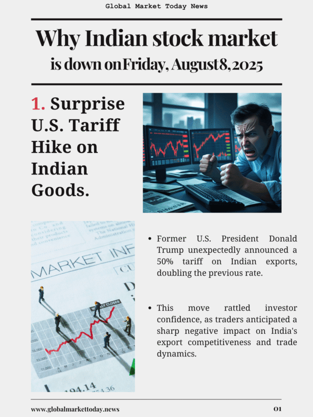 Why Indian stock market is down on Friday, August 8, 2025