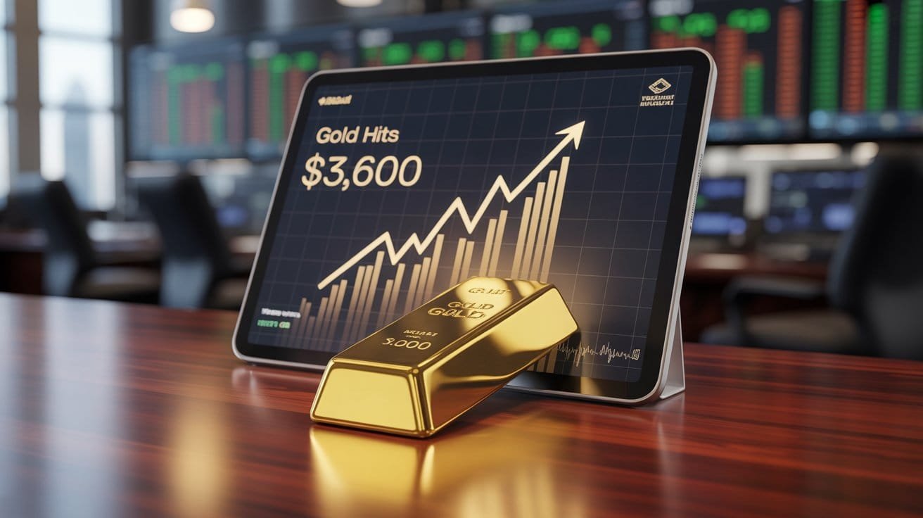 Gold Prices Soar to Record Highs Amid Fed Rate Cut Speculations 1 Gold price hits 3600